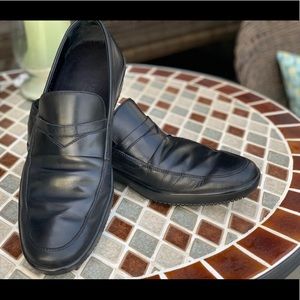 Salvatore Ferragamo Black Leather Loafers